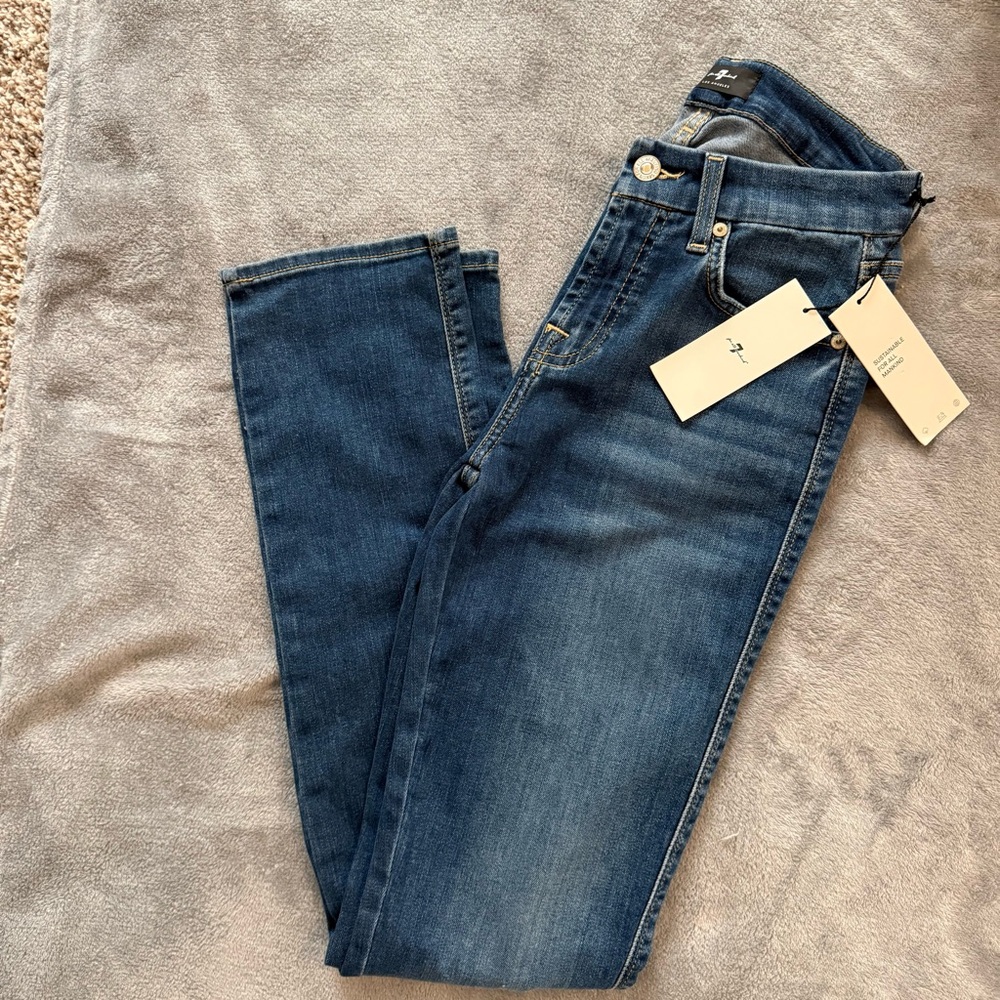 NWT 7 For All Mankind Kimmie Straight Jeans Size 26